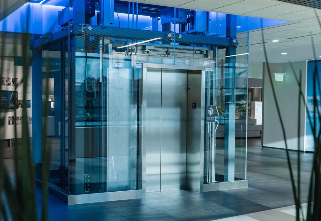 OTIS glass elevator