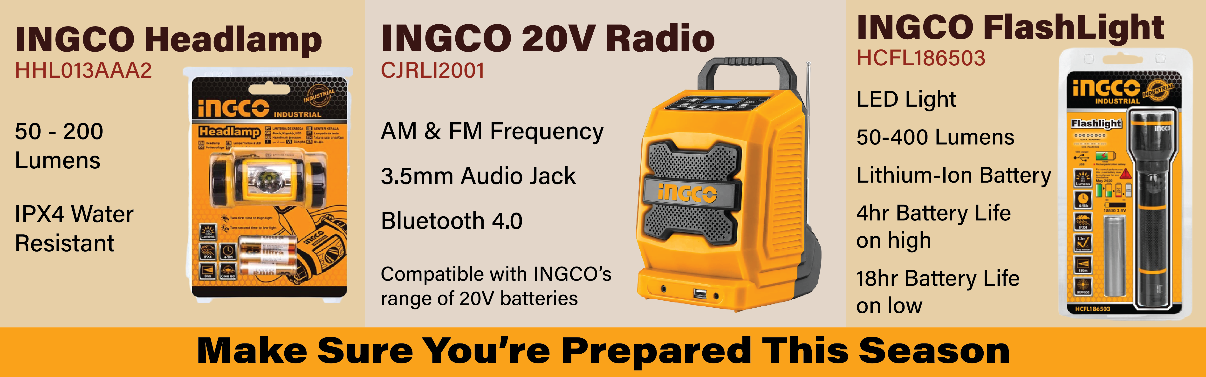 INGCO Tools - Hurricane Preparedness