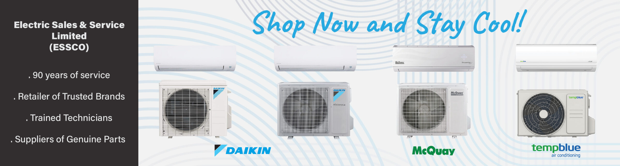 ESSCO 2026 Desktop Banner : Domestic AC