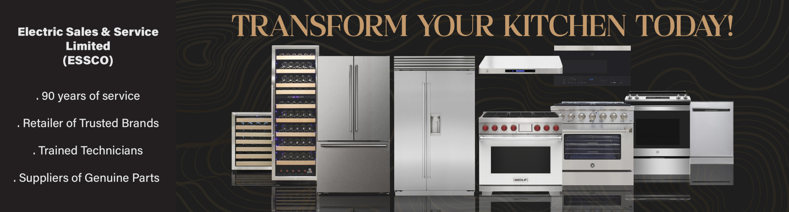 ESSCO 2026 Desktop Banner : Domestic Appliances