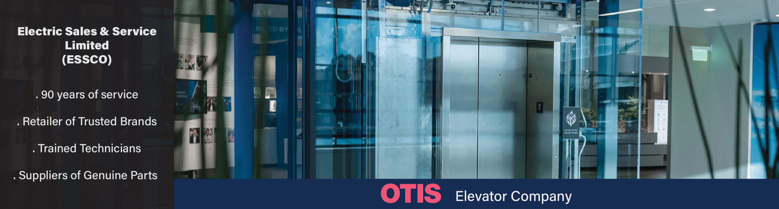 ESSCO 2026 Desktop Banner : OTIS Elevators