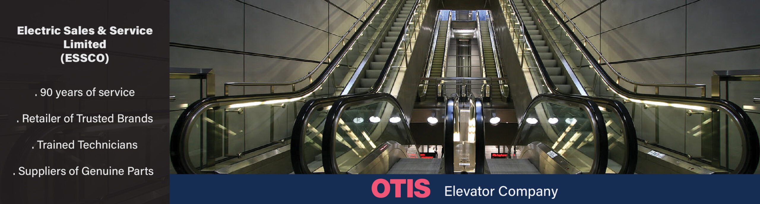 ESSCO 2026 Desktop Banner : OTIS Escalators